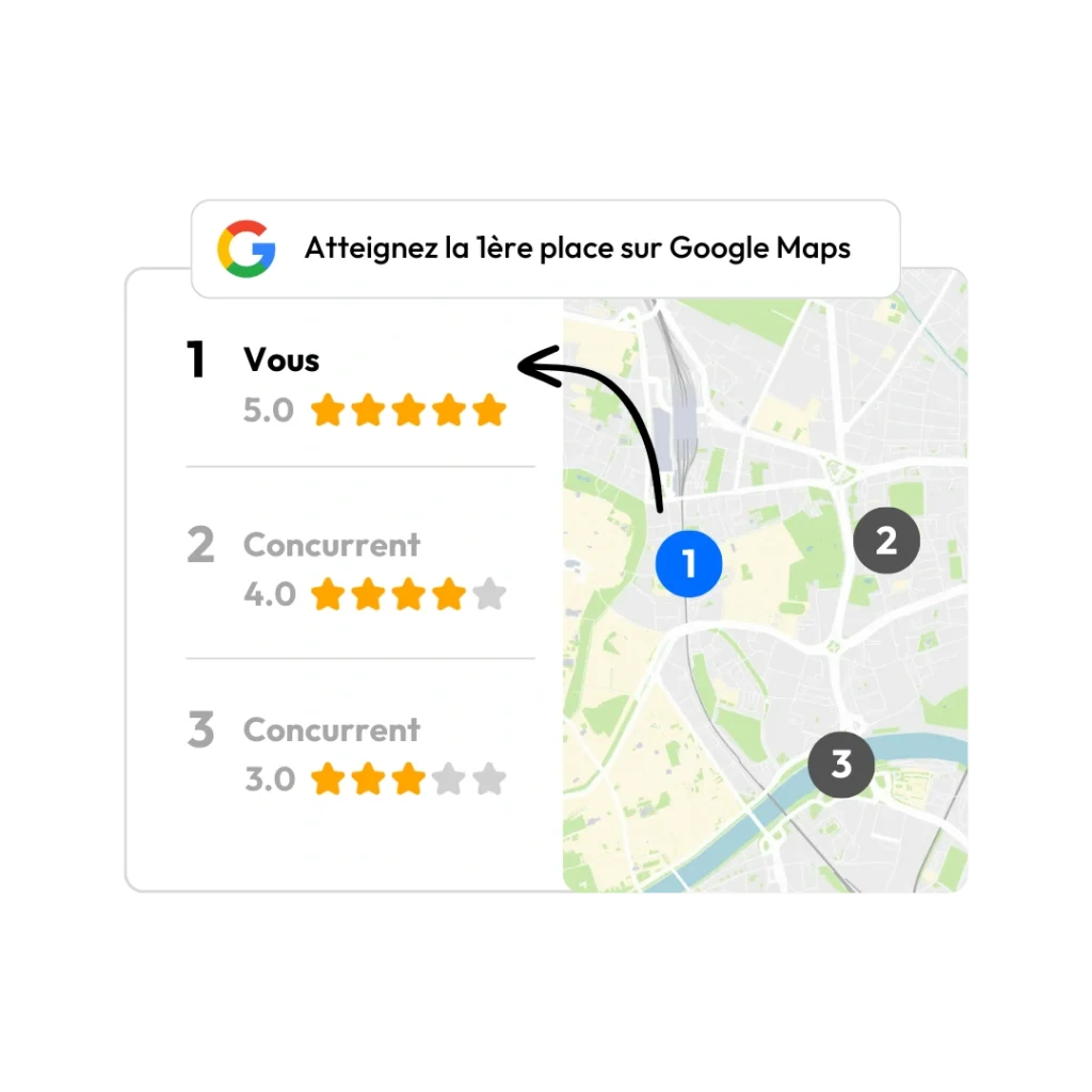 1ère position Google Maps